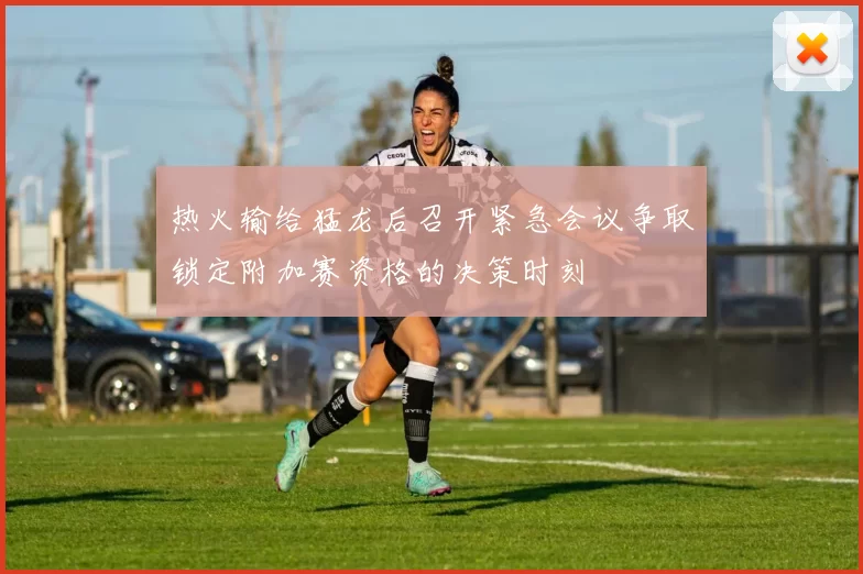 热火输给猛龙后召开紧急会议争取锁定附加赛资格的决策时刻